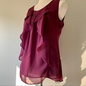 GAP Purple Flowy Sleeveless Top